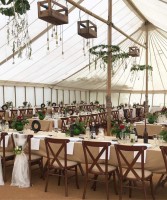 Oak Cross Back Chairs