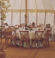 Oak Cross Back Chairs