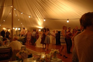 Black Festoon lights close up