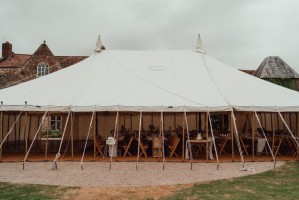 Traditional canvass marquee